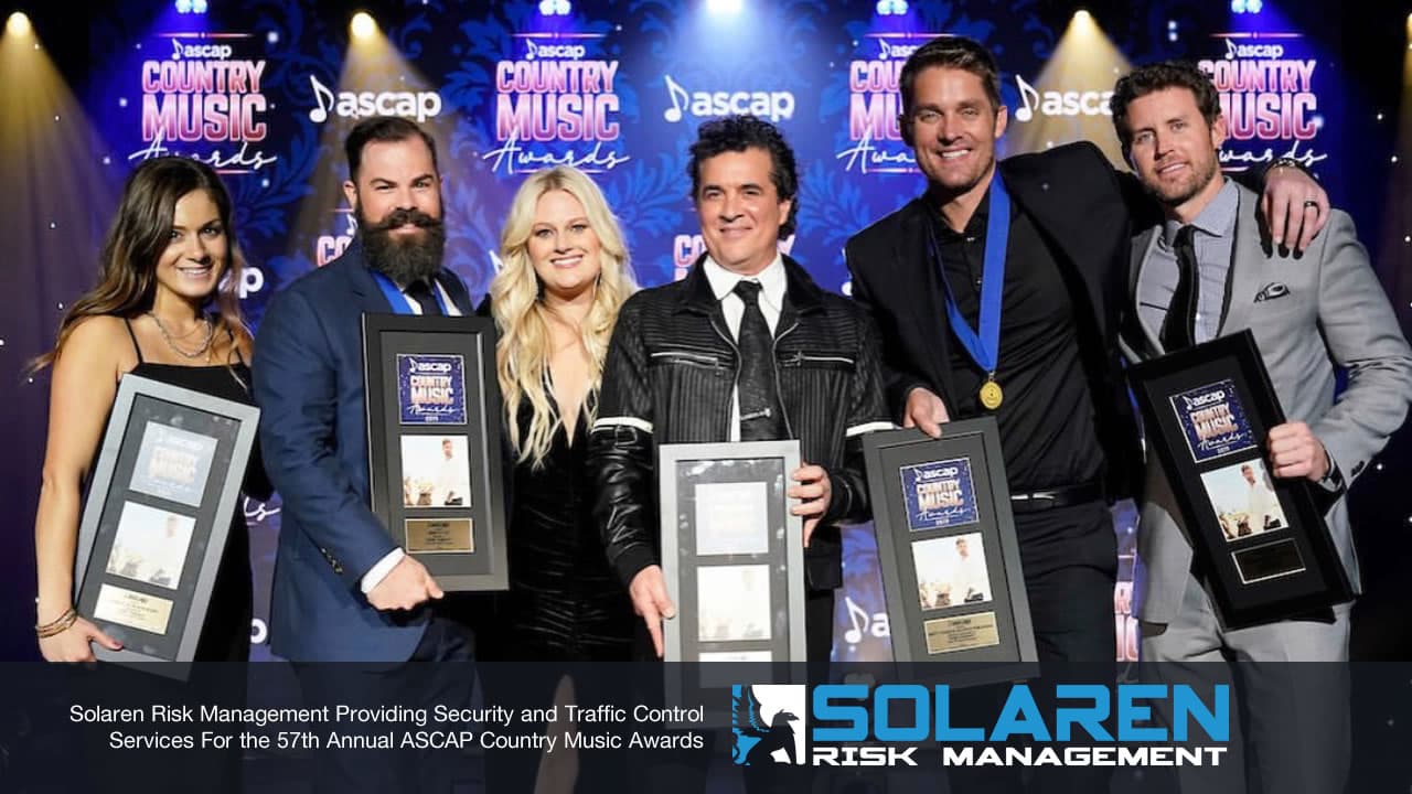 Solaren Risk Management Providing Security And Traffic Control Services For The 57th Annual Ascap Country Music Awards