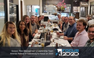 Solaren Risk Management’s Leadership Team Attends Retreat to Gatlinburg to Focus on 2020