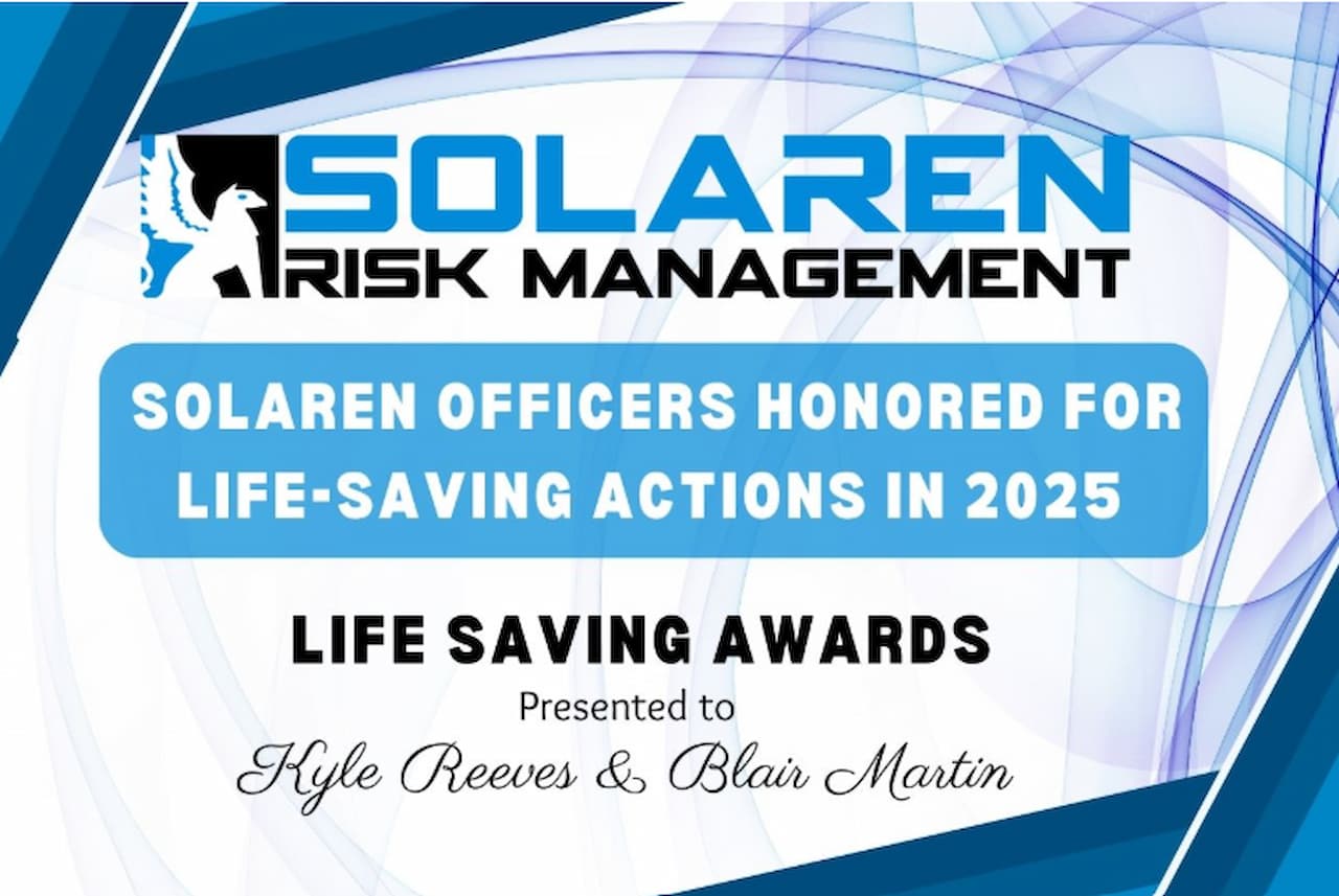 Solaren Officers Honored for Life-Saving Actions in 2025