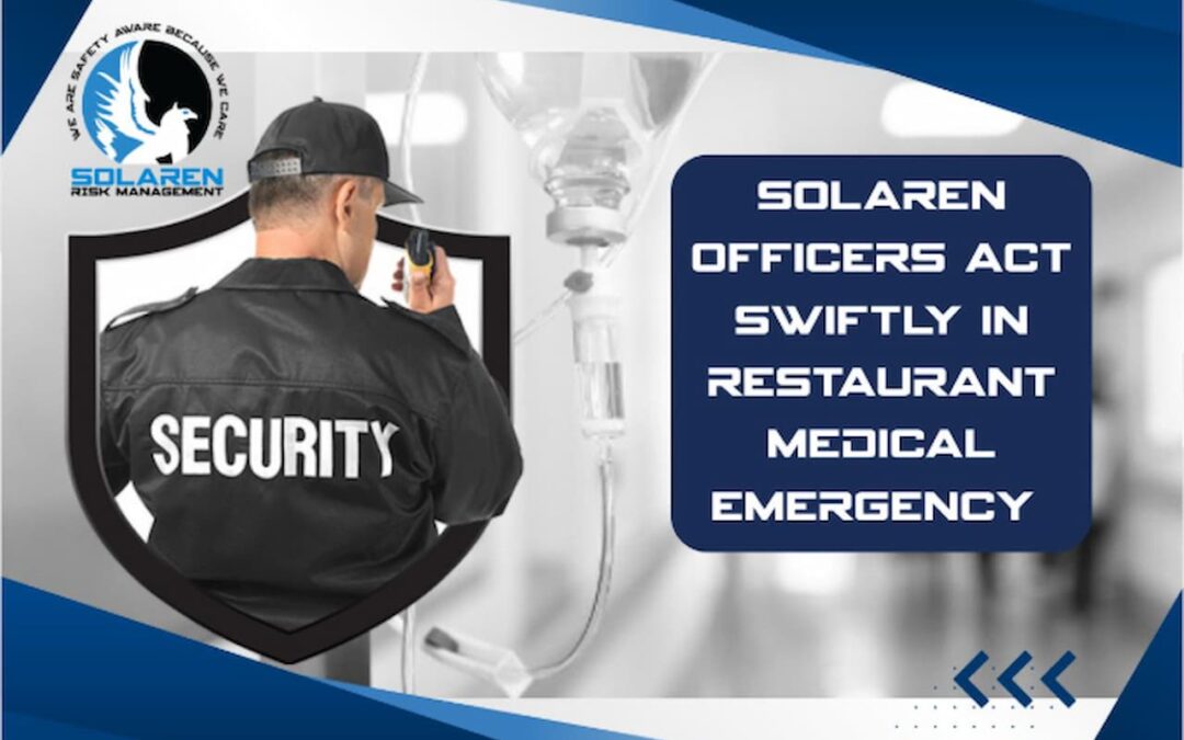 Solaren Officers Act Swiftly in Restaurant Medical Emergency